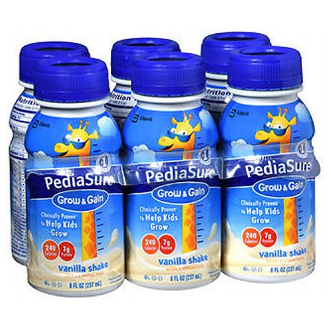 Pediasure, Grow And Gain Kids Nutritional Shake Vanilla, 48 Oz (Count Of 6)