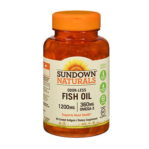 Sundown Naturals, Omega-3 Fish Oil, 1200 mg, 60 caps