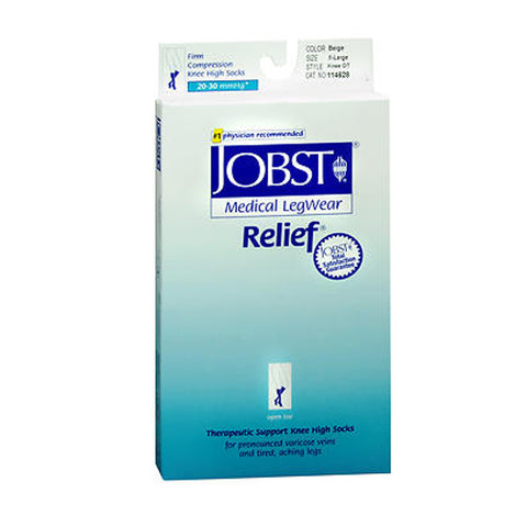 Jobst, Relief Women's Firm Support Open-Toe Knee Highs Beige, Extra Large each