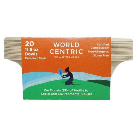 World Centric, Wheat Straw Bowls, 20 Count(Case Of 12)