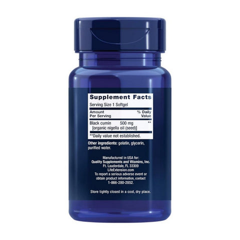 Life Extension, Black Cumin Seed Oil, 60 softgel