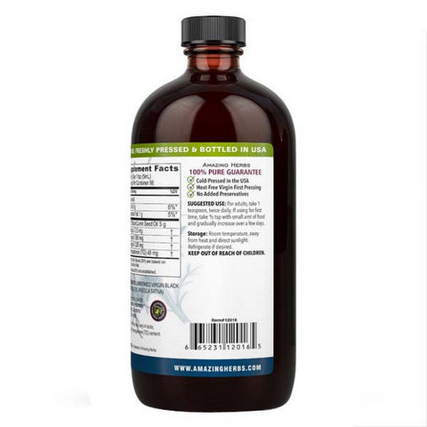 Amazing Herbs, Black Seed Oil, 16 oz