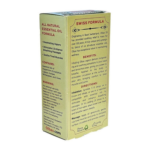 Olbas, Aromatherapy Massage Oil, 1.01 Oz