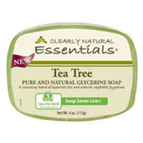 Clearly Natural, Essentials Glycerin Bar Soap Tea Tree, Tea Tree 4 oz