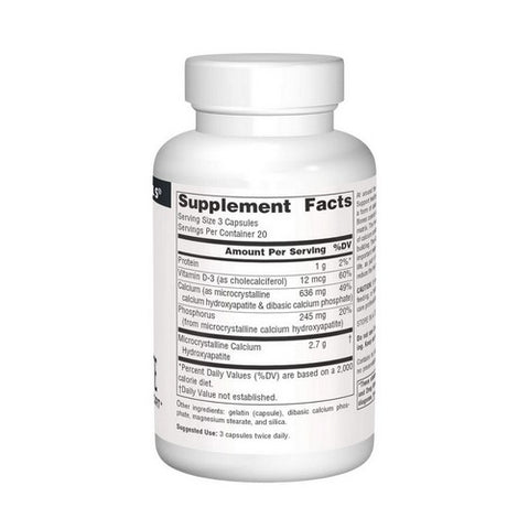 Source Naturals, Calcium Hydroxyapatite, 60 caps