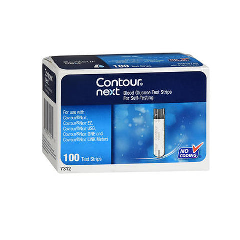 Bayer, Contour Next Blood Glucose Test Strips, 100 Strips