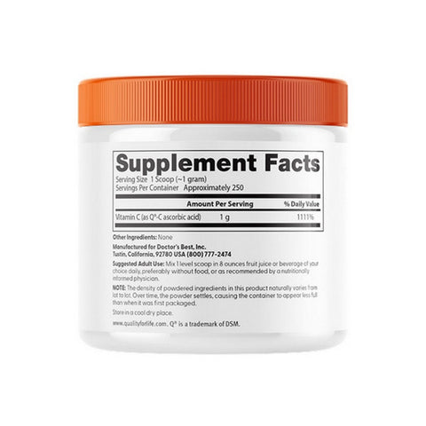 Doctors Best, Pure Vitamin C Powder, 250 Grams