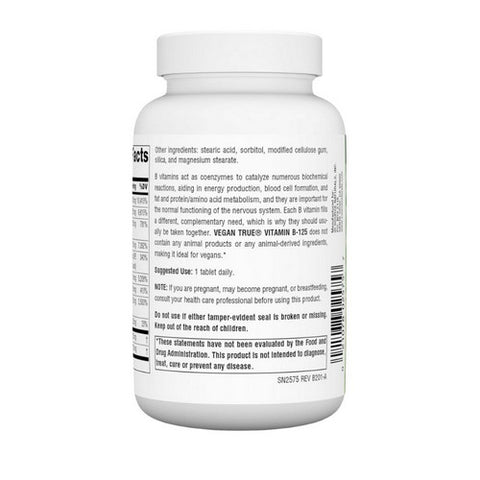 Source Naturals, Vegan True B-125, 125 mg, 60 Tabs