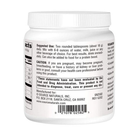 Source Naturals, Vegan True Vegantein Complete, 16 Oz. Powder