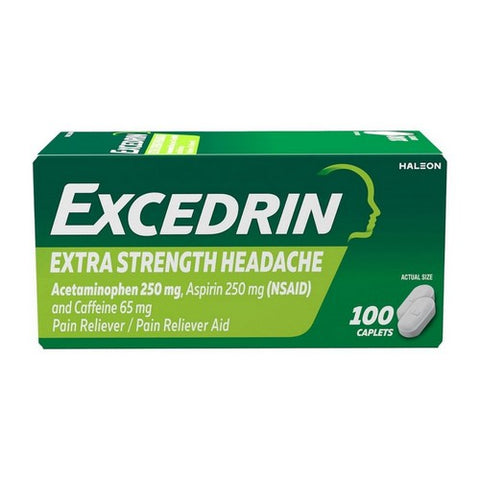 Novartis Consm Hlth Inc, Excedrin Extra Strength Caplets, 100 Caps