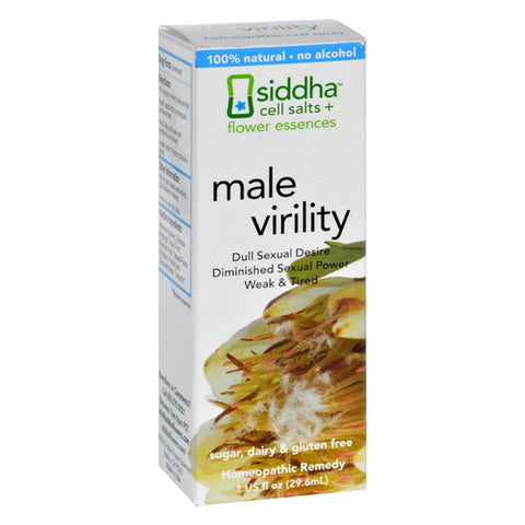 Sidda Flower Essences, Cells Salts + Flower Essences - Male Virility, 1 Oz