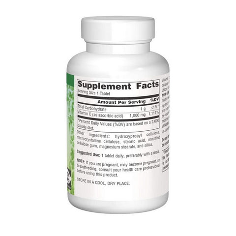 Source Naturals, Vegan True Non-GMO Vitamin C, 1000 mg, 60 Tabs