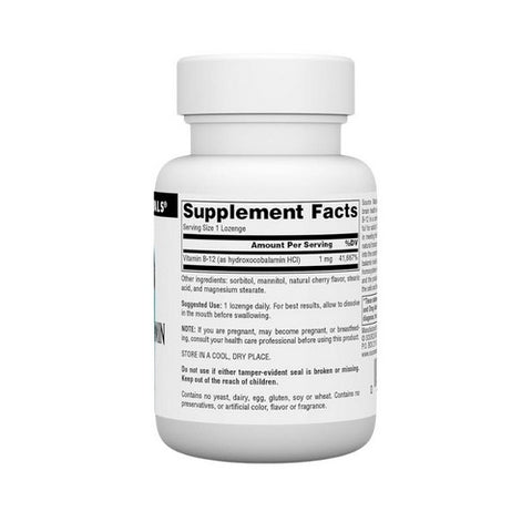 Source Naturals, HydroxoCobalamin Vitamin B-12, 60 Tabs