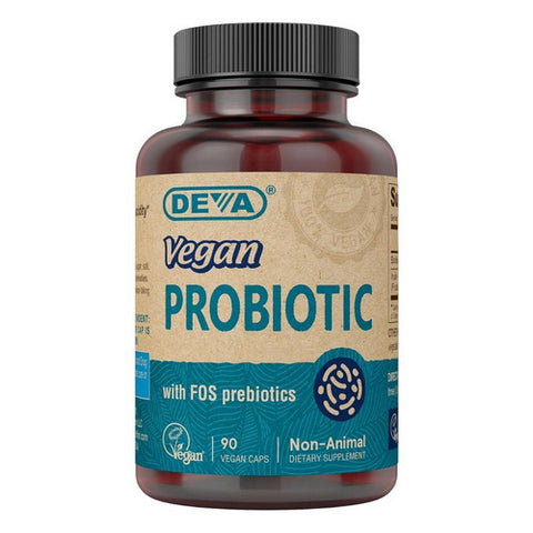 Deva Vegan Vitamins, Vegan Probiotic, 90 Caps