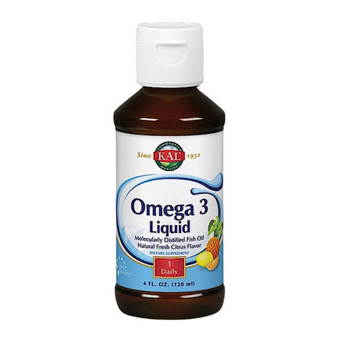 Kal, Omega 3 Liquid, Fresh Citrus 4 fl oz