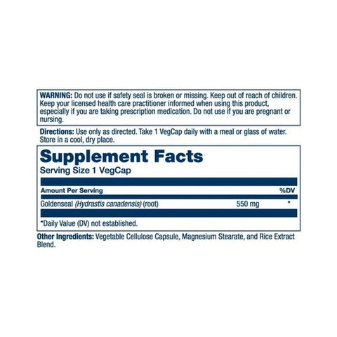 Solaray, Goldenseal Root, 550 mg, 50 Caps