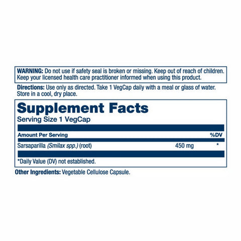 Solaray, Sarsaparilla, 100 Caps