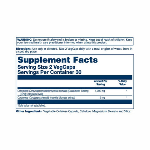 Solaray, Cordyceps, 500 mg, 60 Caps