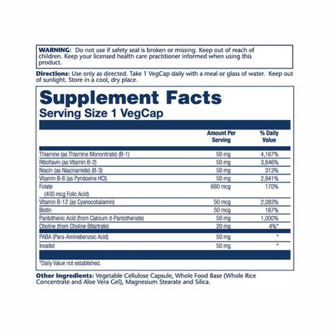 Solaray, B-Complex 50, 250 Caps