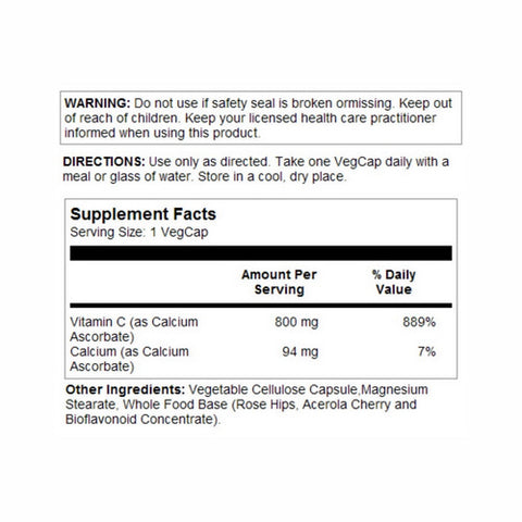 Solaray, Buffered Vitamin C, 800 Mg, 90 Veg Caps