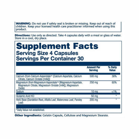 Solaray, Cal-Mag Asporotates, 120 Caps
