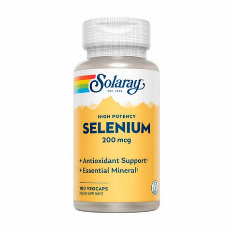 Solaray, High Potency Selenium, 200 Mcg, 100 Veg Caps