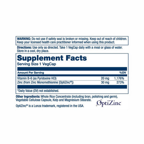 Solaray, OptiZinc, 60 Caps