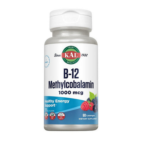 Kal, B-12 Methylcobalamin, 1,000 mcg, 60 Lozenges