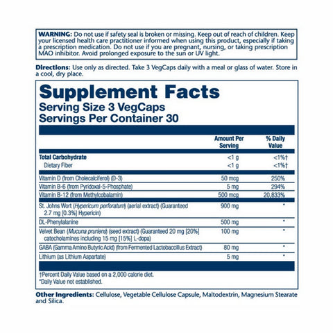 Solaray, BriteSide Joy Boost Formula, 90 Caps