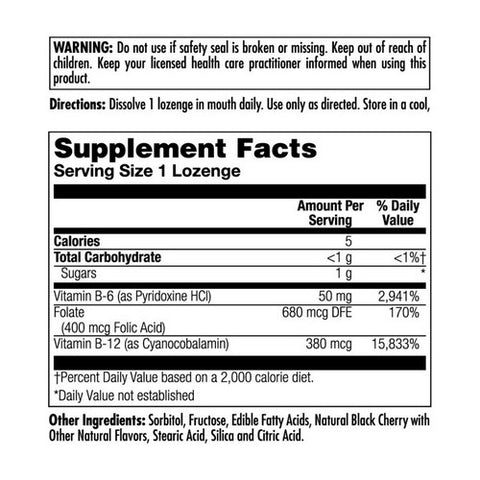 Kal, B-6, B-12, Folic Acid, 60 Lozenges