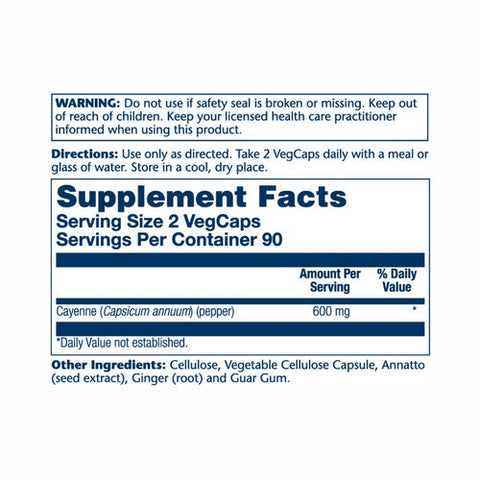 Solaray, Cool Cayenne, 180 Caps