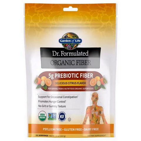 Garden of Life, Dr. Formulated Organic Fiber, Delicious Citrus 7.9oz