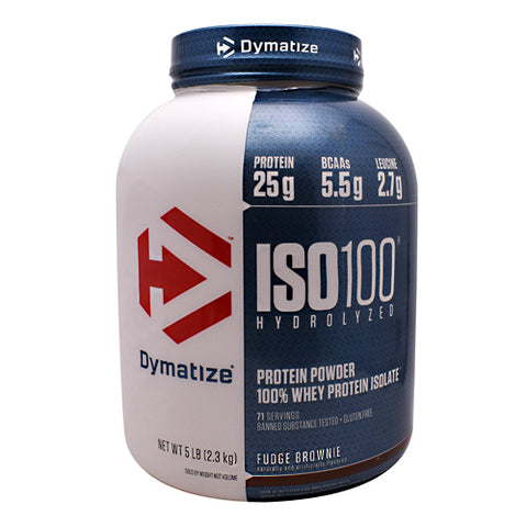 Dymatize, Iso-100, Fudge Brownie 5 lbs