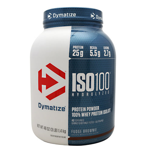 Dymatize, Iso-100, Fudge Brownie 3 lbs