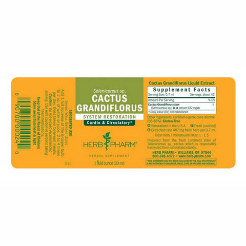 Herb Pharm, Cactus Grandiflorus Extract, 1 Oz