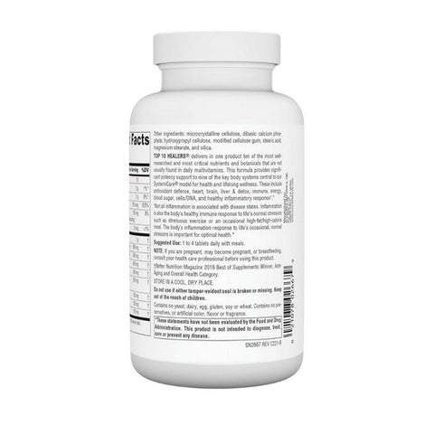 Source Naturals, Top 10 Healers, 120 Tab