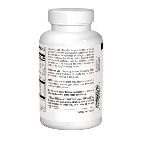 Source Naturals, Chewable C Acerola Cherry, 500 mg, 100 Tabs