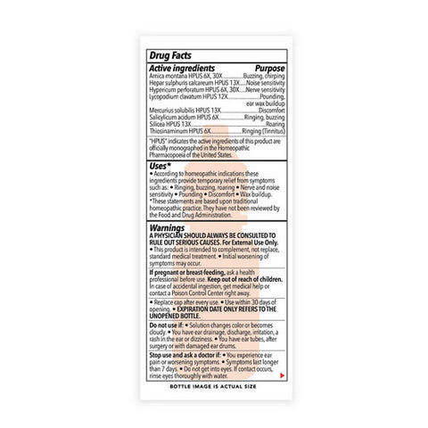 The Relief Products, Ring Relief Homeopathic Ear Drops, 0.33 oz