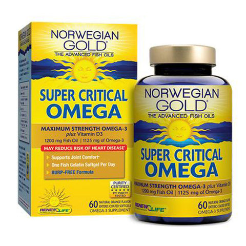 Renew Life, Norwegian Gold Super Critical Omega, 60 Fish Softgels