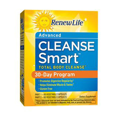 Renew Life, Cleanse Smart Total Body Cleanse 30-Day Program, 2-PT KIT Capsules