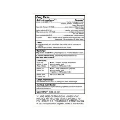 Genexa, Organic Arnica Advantage, 100 Tabs