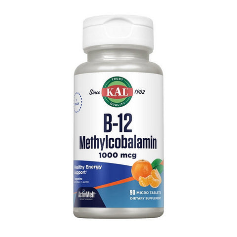 Kal, B12 Methylcobalamin ActivMelt Vegetarian, Tangerine 90 Count