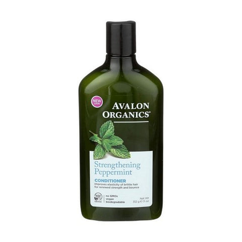 Avalon Organics, Strengthening Conditioner, Peppermint, 11 Oz