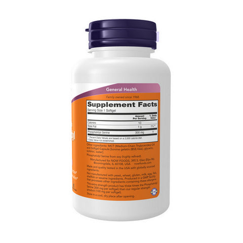 Now Foods, Phosphatidyl Serine, 300 mg, 50 Softgels