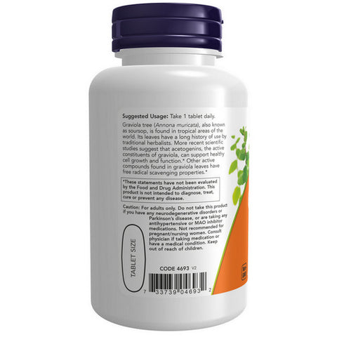 Now Foods, Graviola, 1000 mg, 90 Tabs