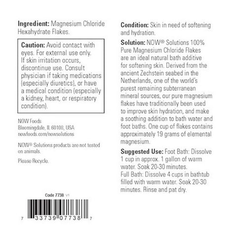 Now Foods, Magnesium Flakes, 54 Oz