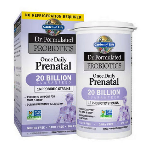 Garden of Life, Dr. Formulated Probiotics Once Daily Prenatal, 20 Billion, 30 Caps