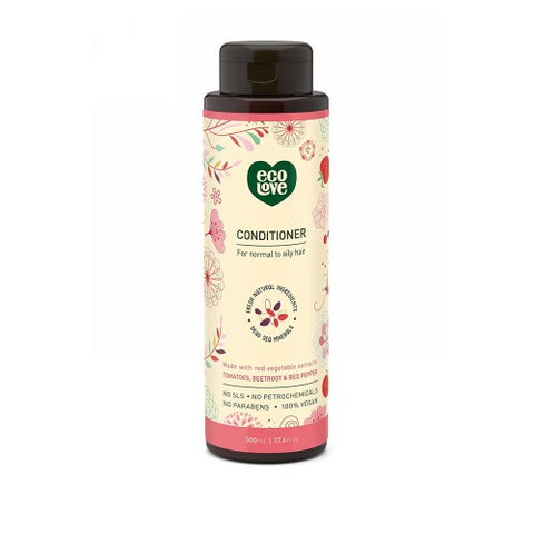 Eco Love, Red Vegetables Conditioner For Normal To Oily Hair, 17.6 Oz