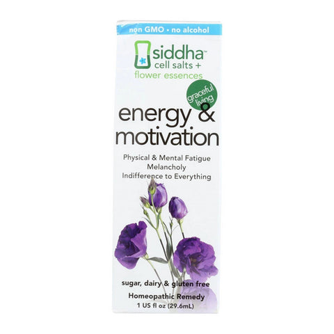 Sidda Flower Essences, Energy And Motivation, 1 Oz