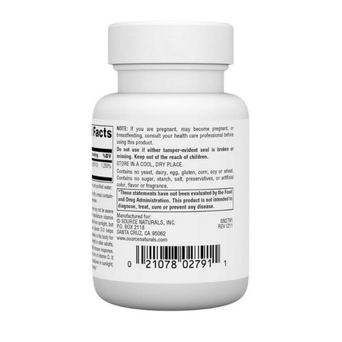Source Naturals, Vitamin D-3, 10000 IU, 60 Softgels
